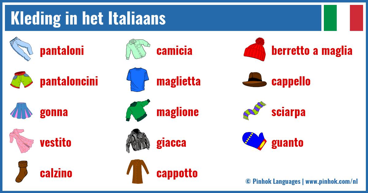 Kleding in het Italiaans