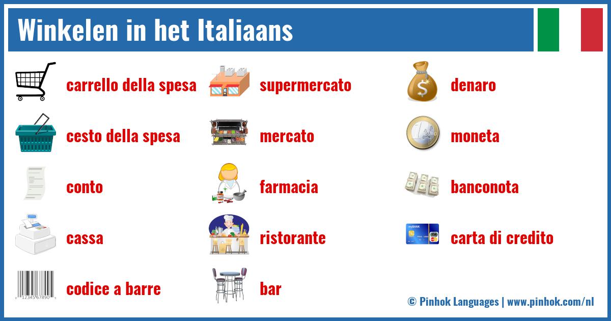 Winkelen in het Italiaans