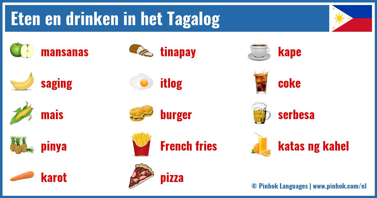 Eten en drinken in het Tagalog