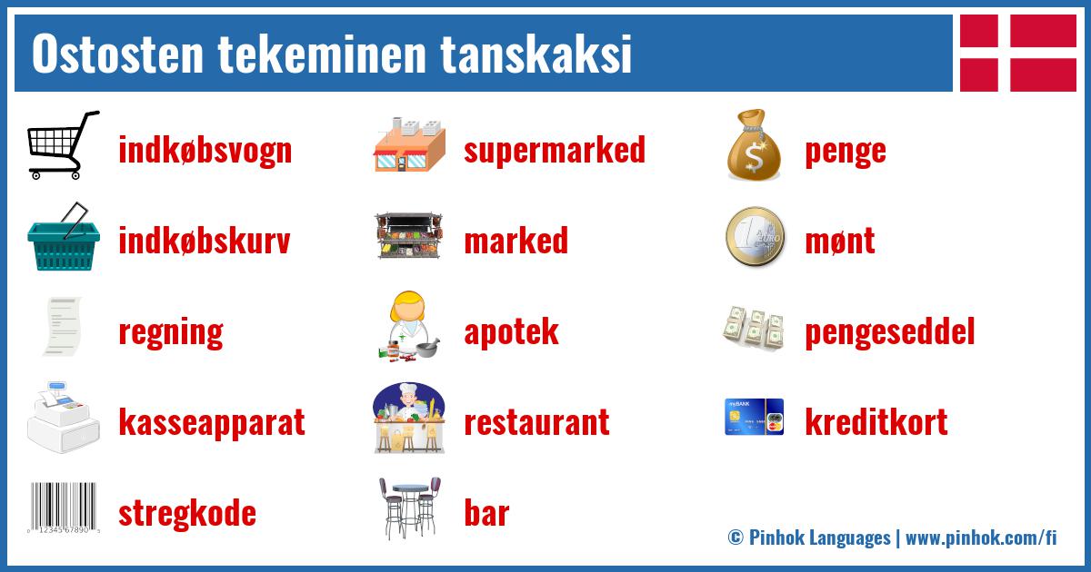 Ostosten tekeminen tanskaksi