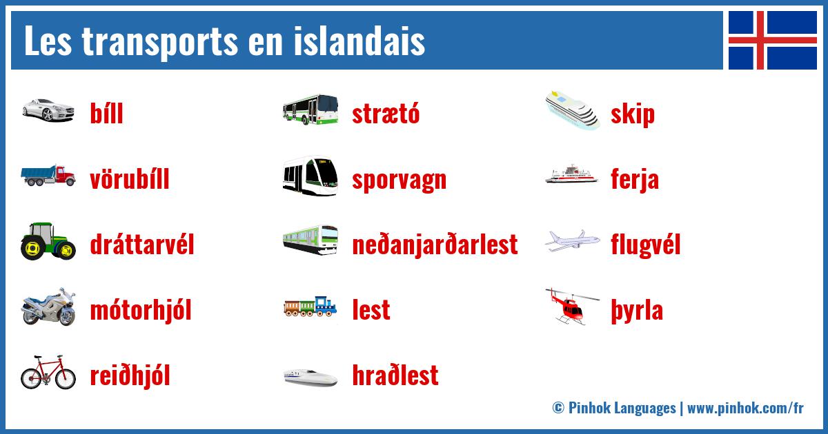 Les transports en islandais