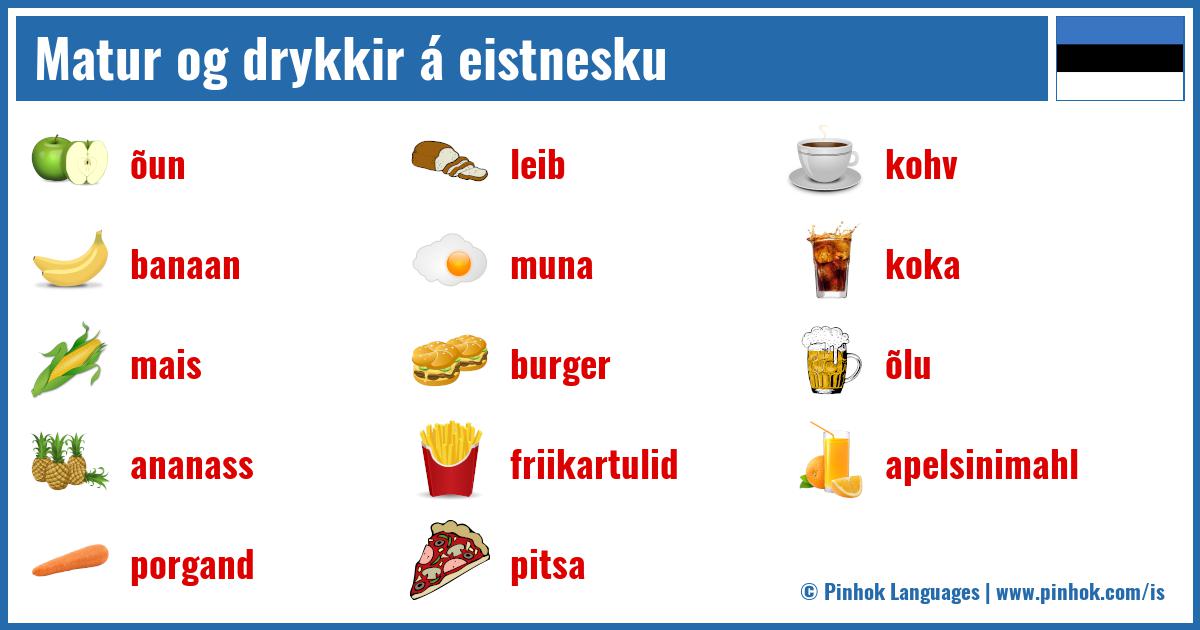 Matur og drykkir á eistnesku