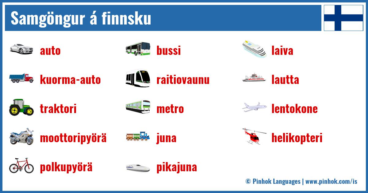 Samgöngur á finnsku