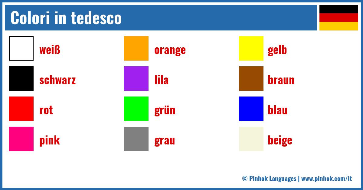 Colori in tedesco