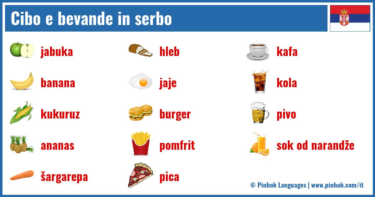 Cibo e bevande in serbo