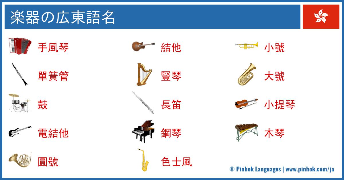 楽器の広東語名