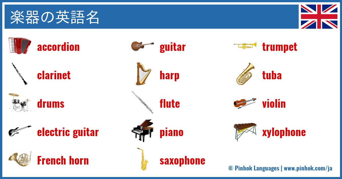 楽器の英語名