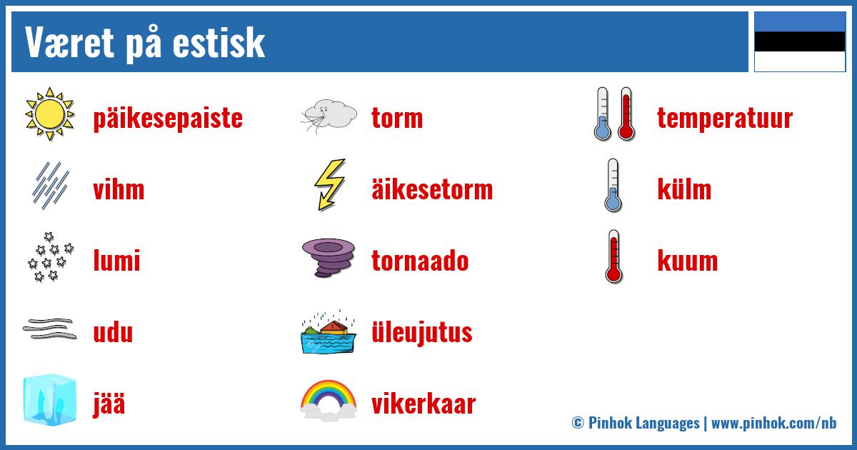 Været på estisk