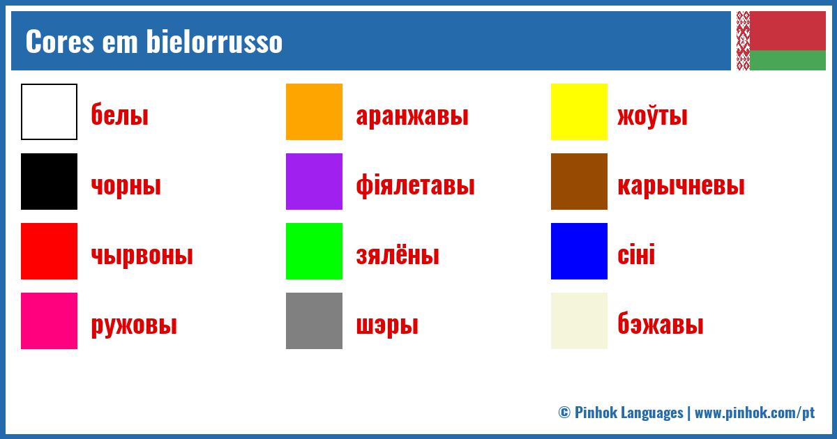 Cores em bielorrusso