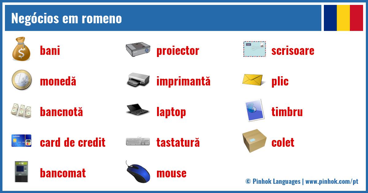 Negócios em romeno