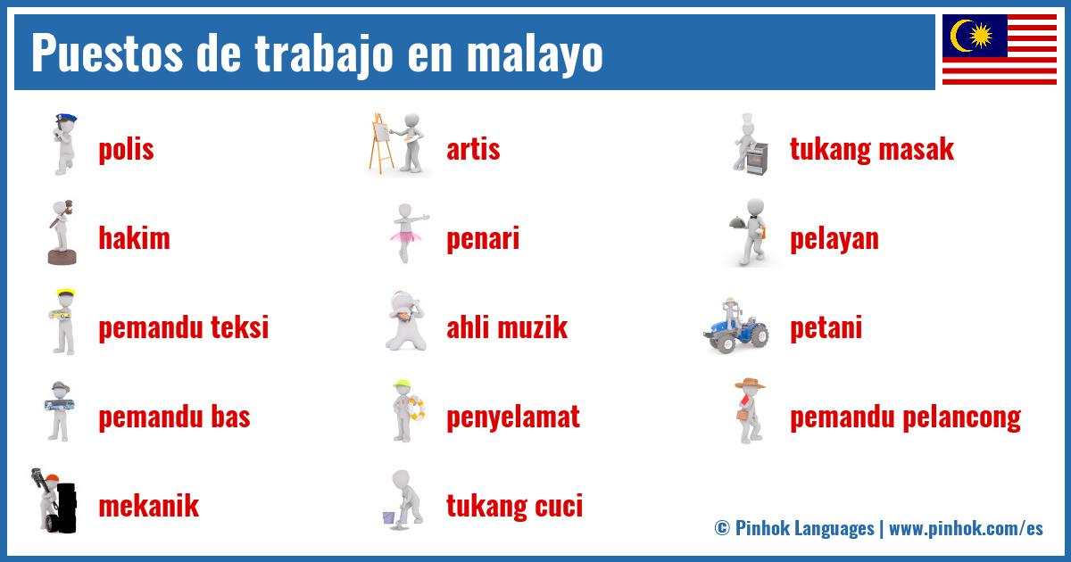 Puestos de trabajo en malayo