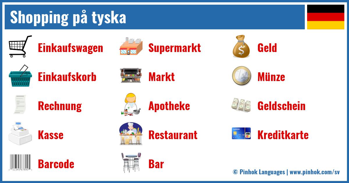 Shopping på tyska